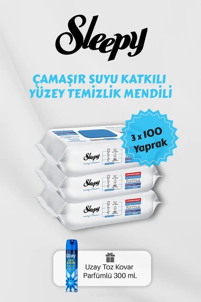 300 Adet Çamaşır Suyu Katkılı Temizlik Havlusu Toz Kovar Hediyeli ürün görseli 1