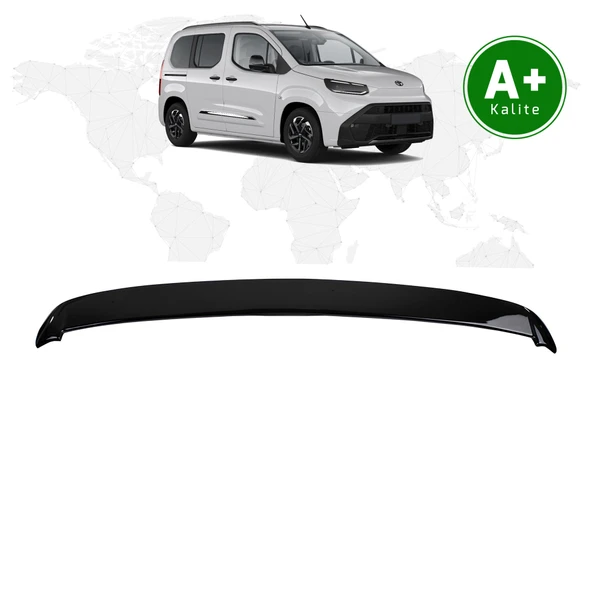 Toyota Proace City Bagaj Üstü Spoiler Parlak Siyah (Piano Black) 2024 Model ve Sonrası ürün görseli 1