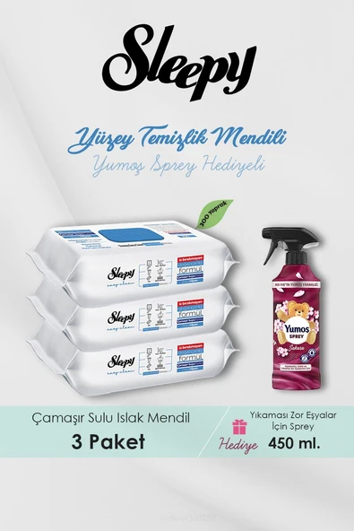 300 Adet Çamaşır Suyu Katkılı Temizlik Havlusu, Sakura Oda Kokusu Hediyeli ürün görseli 1