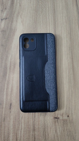 SAMSUNG A03 SİLİKON KILIF SİYAH-GRİ ürün görseli 1