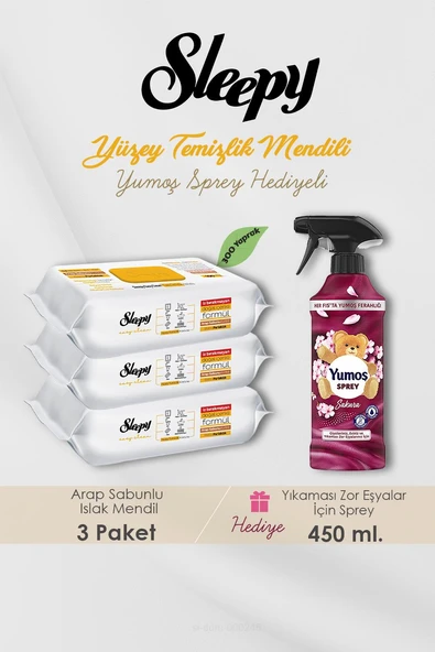 300 Adet Arap Sabunlu Havlu, Sakura Oda Kokusu ürün görseli 1