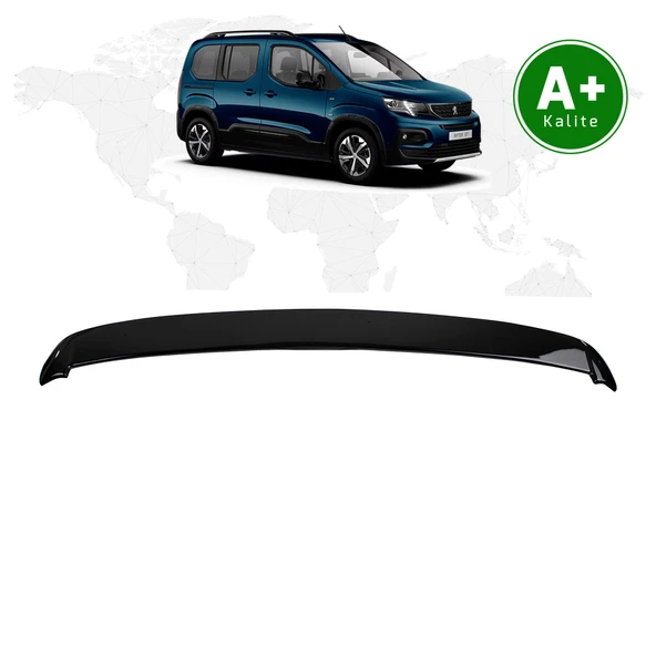 Peugeot Rifter Bagaj Üstü Spoiler Parlak Siyah (Piano Black) 2019 Model ve Sonrası ürün görseli 1