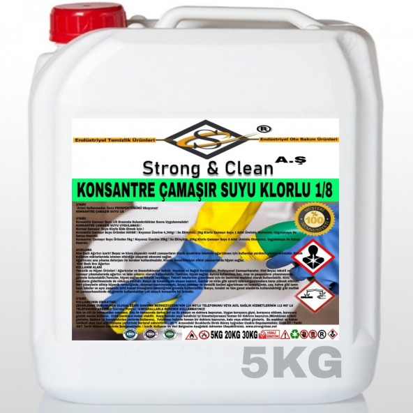 ÇAMAŞIR SUYU KONSANTRE 1/8 5KG ürün görseli 1