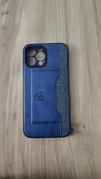 İPHONE 13 PRO MAX SİLİKON KILIF MAVİ-GRİ ürün görseli 1