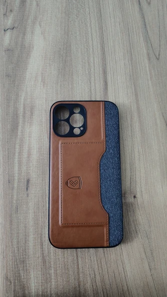 İPHONE 13 PRO MAX SİLİKON KILIF KAHVE-GRİ ürün görseli 1