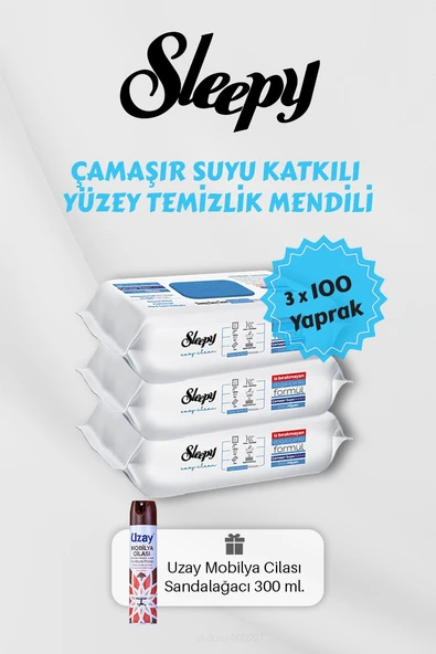 300 Adet Çamaşır Suyu Katkılı Temizlik Havlusu, Mobilya Cilası Hediyeli ürün görseli 1