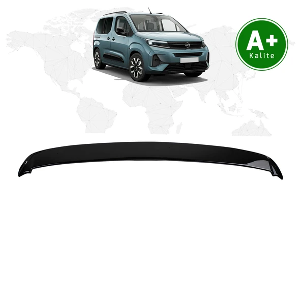 Opel Combo Bagaj Üstü Spoiler Parlak Siyah (Piano Black) 2024 Model ve Sonrası ürün görseli 1