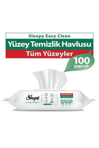 Sleepy Easy Clean Yüzey Temizlik Havlusu (100 Yaprak) ürün görseli 1