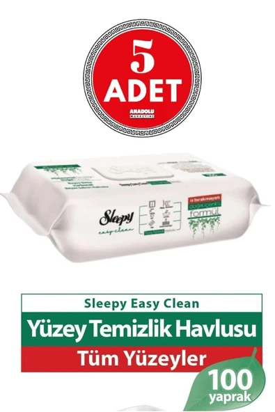 Easy Clean Yüzey Temizlik Havlusu 100' Lü X 5 Adet ürün görseli 1