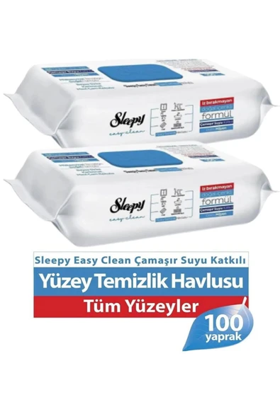 Easy Clean Yüzey Temizlik Havlusu 2 * 100'lü Çamaşır Suyu Katkılı ürün görseli 1