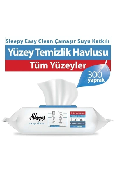 Sleepy Easy Clean Çamaşır Suyu Katkılı Yüzey Temizlik Havlusu 100' lü x 3 Adet ürün görseli 1