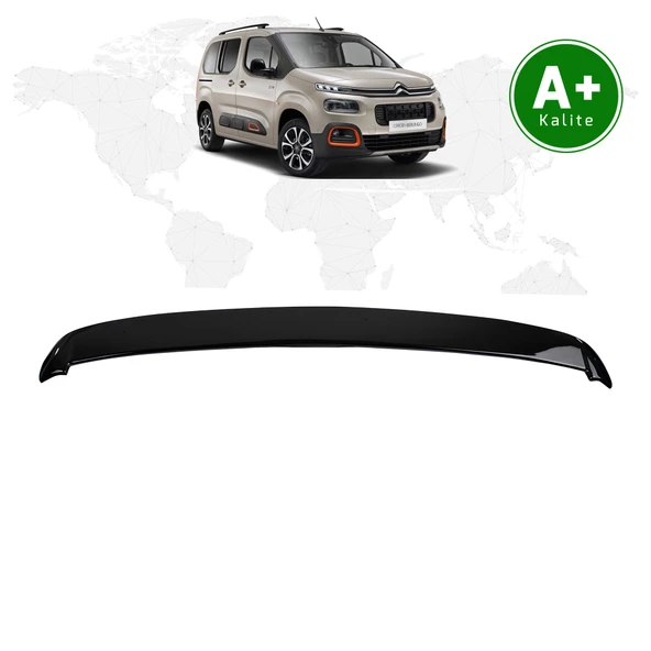 Citroen Berlingo Bagaj Üstü Spoiler Parlak Siyah (Piano Black) 2019 Model ve Sonrası ürün görseli 1