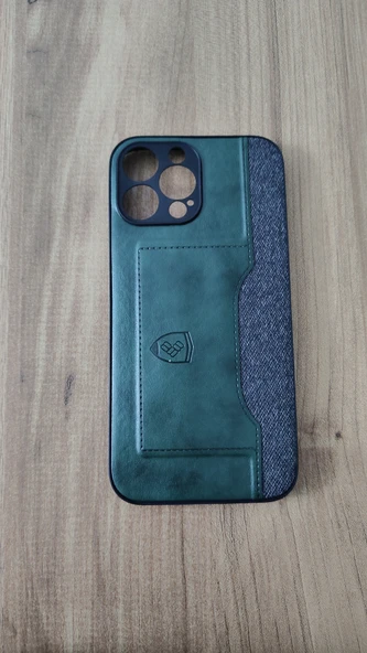 İPHONE 13 PROMAX SİLİKON KILIF YEŞİL-GRİ ürün görseli 1