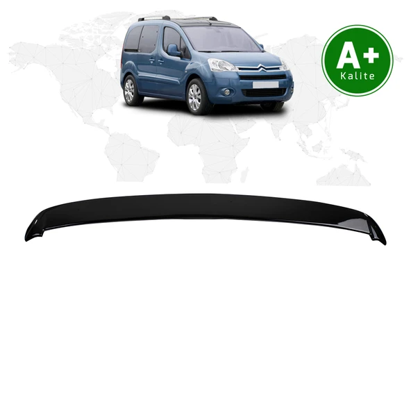 Citroen Berlingo Tepee Bagaj Üstü Spoiler Parlak Siyah (Piano Black) 2008 - 2018 Model ürün görseli 1
