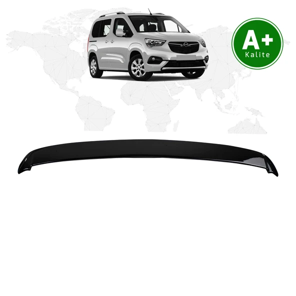Opel Combo Bagaj Üstü Spoiler Parlak Siyah (Piano Black) 2019 Model ve Sonrası ürün görseli 1