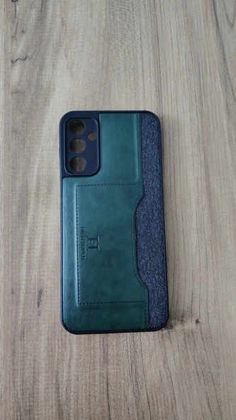 SAMSUNG A14 5G SİLİKON KILIF YEŞİL-GRİ ürün görseli 1