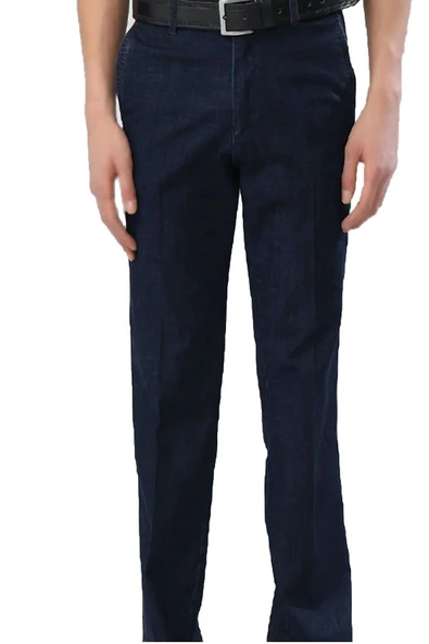 Yazı Klasik Fit Likralı Erkek Keten Pantolon-7254 ürün görseli 1