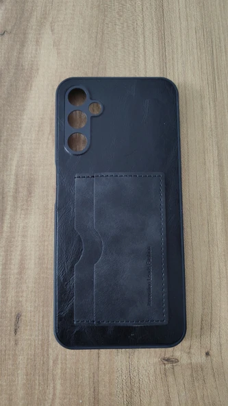SAMSUNG A14 5G SİLİKON KILIF KART DETAYLI SİYAH ürün görseli 1