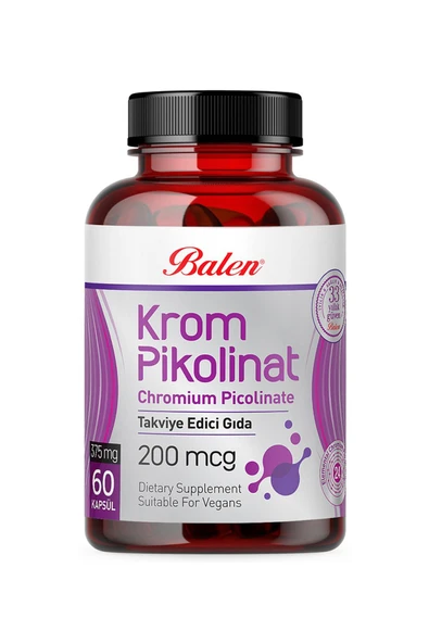 Balen Krom Pikolinat Kapsül 375 Mg 60 Kapsül ürün görseli 1