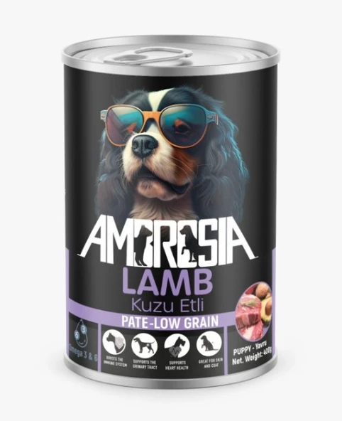 Ambrosia Pate Puppy Kuzu Etli Yavru Köpek Konserve 400 Gr X 3 Adet ürün görseli 1