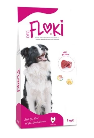 Floki Biftekli Yetişkin Köpek Maması 1 Kg - Tüm Irklar İçin Tam ve Dengeli Beslenme Çözümü ürün görseli 1