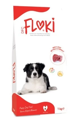 Floki Puppy Biftekli Pirinçli Yavru Köpek Maması 1 Kg ürün görseli 1