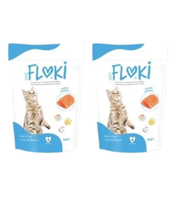 Floki Somonlu Yetişkin Kedi Maması 500 Gr x 2 Adet | Sağlıklı ve Dengeli Beslenme! ürün görseli 1