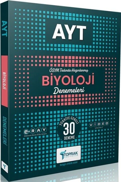 AYT Biyoloji 30 Deneme Toprak Yayıncılık ürün görseli 1