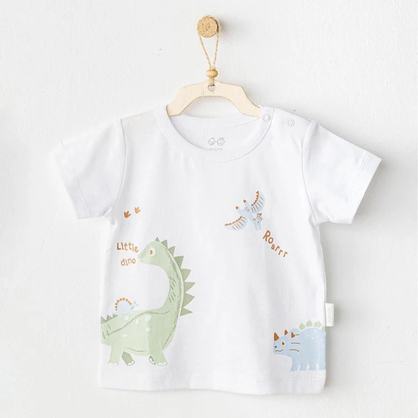 Andywawa Ac25978 Casual Bebek Tshırt White ürün görseli 1