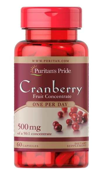 Puritan's Pride Cranberry 60 Kapsül ürün görseli 1