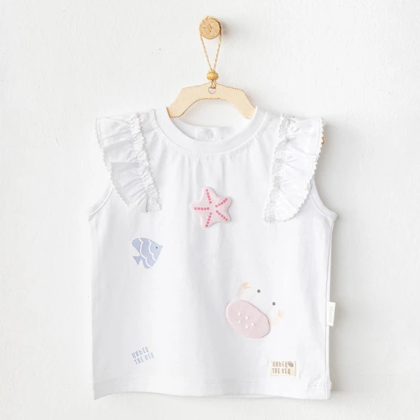 Andywawa Ac25969 Casual Bebek Tshırt White ürün görseli 1