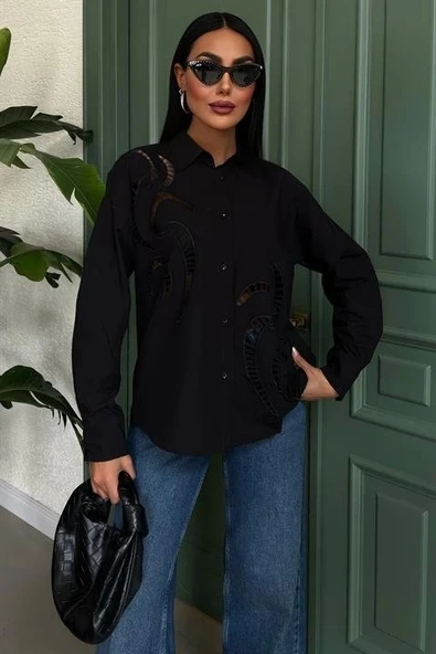 Karlie Brode Nakışlı Gömlek 3369-08 ürün görseli 1