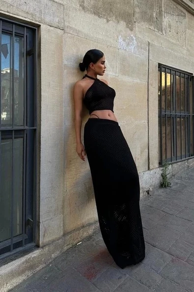 Sidney Kroşe Crop Takım 9843 - Resim 5