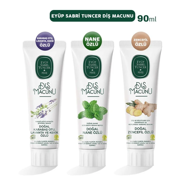 Eyüp Sabri Tuncer Diş Macunu Lavanta, Nane ve Zencefil 90 ml ürün görseli 1