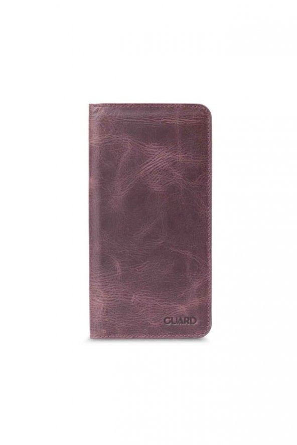 Guard Antik Bordo Telefon Girişli El Portföyü Hakiki Deri P3028 ürün görseli 1