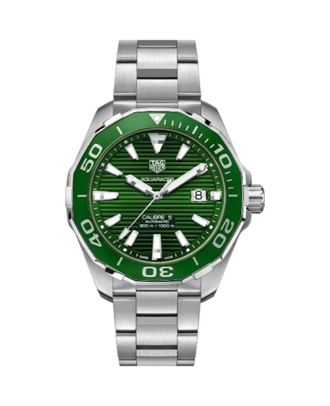 Tag Heuer Aquaracer Green Dial Way201s.ba0927 Erkek Kol Saati ürün görseli 1