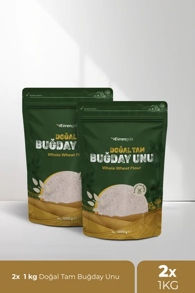 Doğal Tam Buğday Unu (2x1 KG) ürün görseli 1