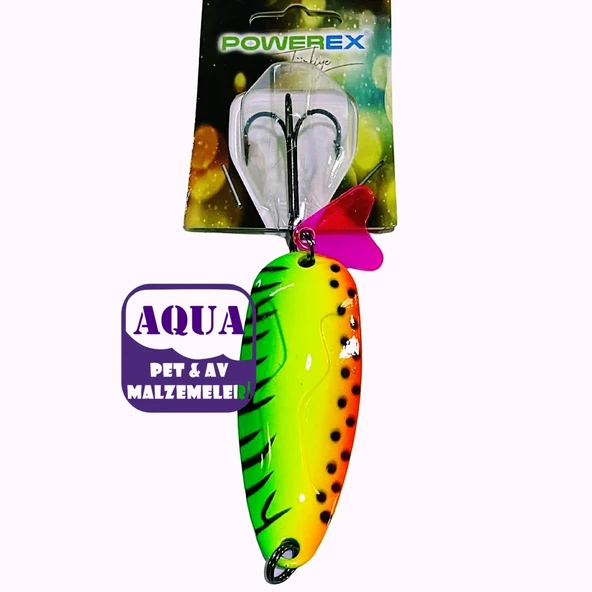 Turna Kaşığı 25 Gram 6.8 cm - Powerex Pike Fighter 25 gr. 6,8 cm. 7501 Metal Kaşık Sahte Yem ürün görseli 1