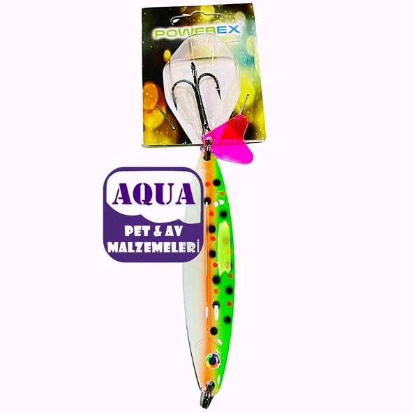 Turna Çinekop Kaşığı 25 gram 8,7 cm.- Powerex Striker X Lüfer Palamut Turna Çinekop 25 gr. 8,7 cm. 7519 Metal Kaşık Sahte Yem ürün görseli 1