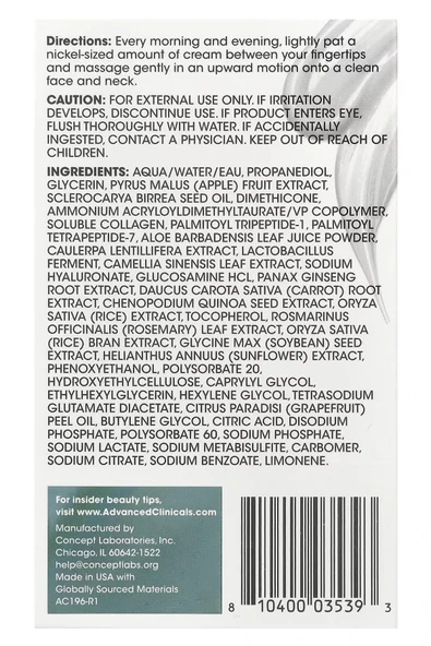 Advanced Clinicals Collagen Yüz Kremi 59ML - Resim 4