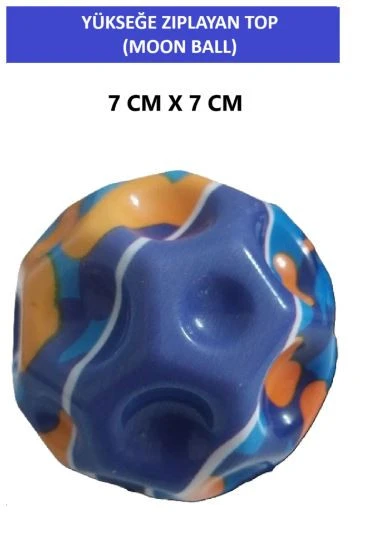 MOON BALL (YÜKSEĞE ZIPLAYAN TOP) SÜPER EĞLENCELİ UZAY TOPU-KAMUFLAJ DESENLİ- SPACE BALL BOUNCY BALL ürün görseli 1