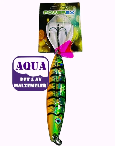 Turna Çinekop Kaşığı 25 gram 8,7 cm.- Powerex Striker X Lüfer Palamut Turna Çinekop 25 gr. 8,7 cm. 7509 Metal Kaşık Sahte Yem ürün görseli 1