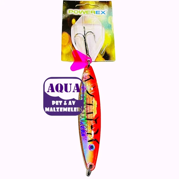 Turna Çinekop Kaşığı 25 gram 8,7 cm.- Powerex Striker X Lüfer Palamut Turna Çinekop 25 gr. 8,7 cm. 7507 Metal Kaşık Sahte Yem ürün görseli 1