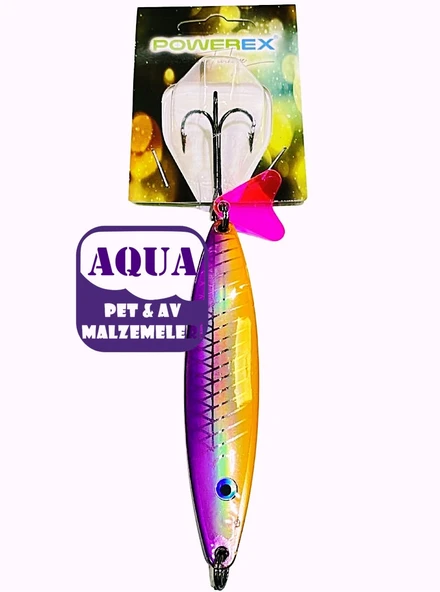 Turna Çinekop Kaşığı 25 gram 8,7 cm.- Powerex Striker X Lüfer Palamut Turna Çinekop 25 gr. 8,7 cm. 7520 Metal Kaşık Sahte Yem ürün görseli 1