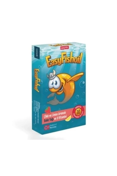 EASYFISHOİL OMEGA-3 30 TAB ÇİLEK LİMON ürün görseli 1