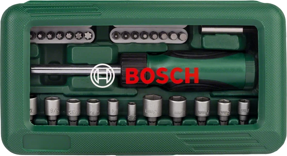 Bosch 2607019504 46 Parça Cırcırlı Tornavida Seti ürün görseli 1