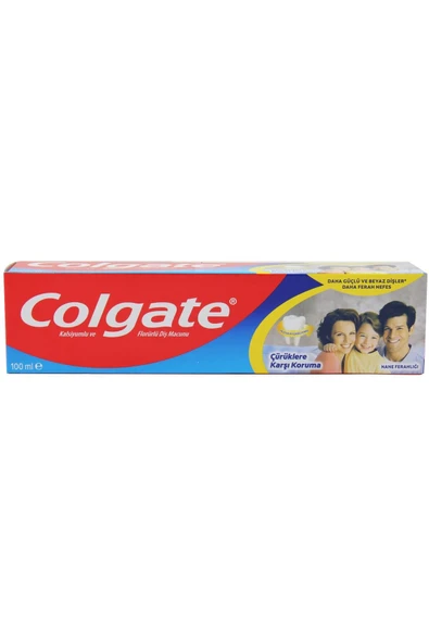 Colgate Çürüklere Karşı Koruma Florürlü Diş Macunu 100 ml Nane Ferahlığı ürün görseli 1