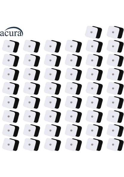 Acura 5x5 Çıtçıtlı Kare Tens Pedi 20 Adet ürün görseli 1