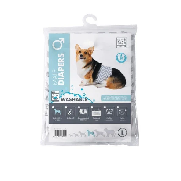 M-Pets Erkek Köpekler İçin Yıkanabilir Külot (L) ürün görseli 1
