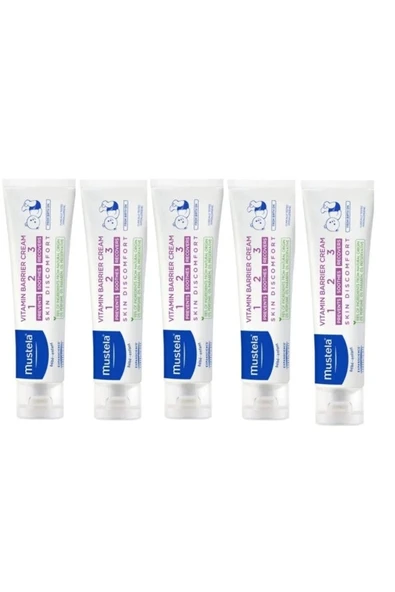 Mustela Vitamin Barrier 1.2.3 Pişik Kremi 100 ml 5 Adet ürün görseli 1